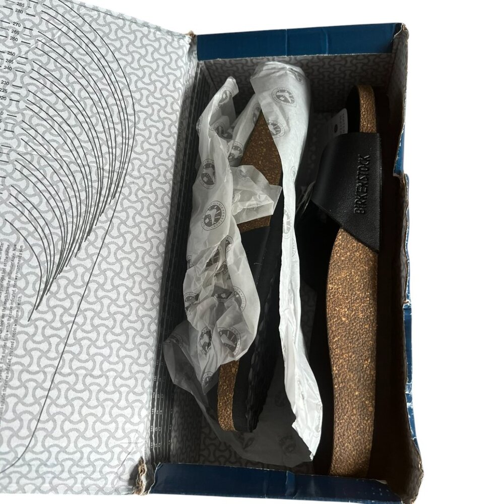 NWT Birkenstock Madrid Sandals Black/Silver‎ Buckle Size 41 - Picture 3 of 4